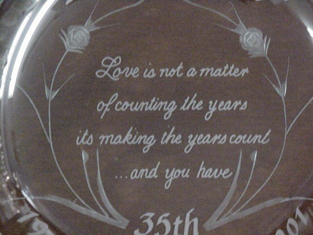 Personalized Engraved wedding platter