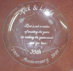 Bride and Groom wedding platter