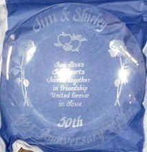 Personalized Engraved wedding platter